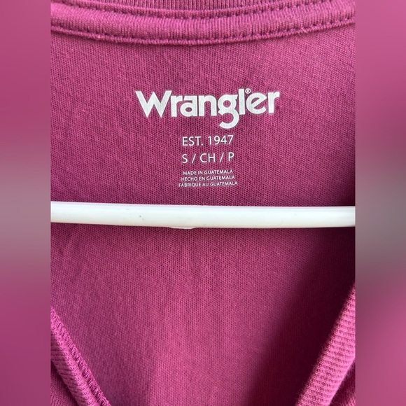 Wrangler | Pink and Yellow Short Sleeve Tee | Size Small - Picture 2 of 3